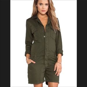 Joe's Jeans Military Olive Green romper; XS